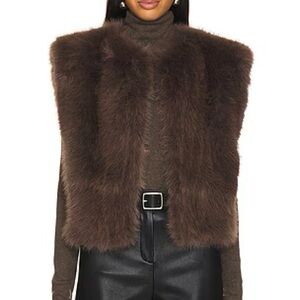 AGOLDE Fara Gilet Vest in Paloma NWT.